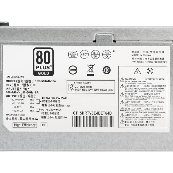 Original New PSU for H P 500W Power Supply DPS-500AB-32 A DPS-500AB-32A 901759-0 - Picture 4 of 12